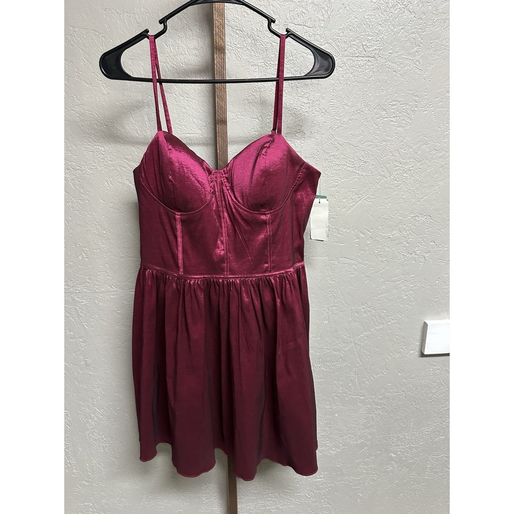 BCX Wine Red Sparkly Party Dress -‎ Small